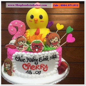 Bánh Sinh Nhật Con Gà Tuổi Dậu - V01